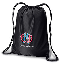Print on anything. Nylon cinch bag with team logo.